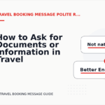 How to Ask for Documents or Information in Travel Booking Message English