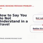 How to Say You Do Not Understand in a Travel Booking Message