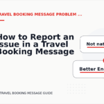 How to Report an Issue in a Travel Booking Message
