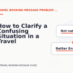 How to Clarify a Confusing Situation in a Travel Booking Message