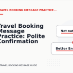 Travel Booking Message Practice: Polite Confirmation Examples