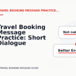 Travel Booking Message Practice: Short Dialogue Examples